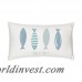 Highland Dunes Garver Personalized Fish Cotton Lumbar Pillow YCT4896
